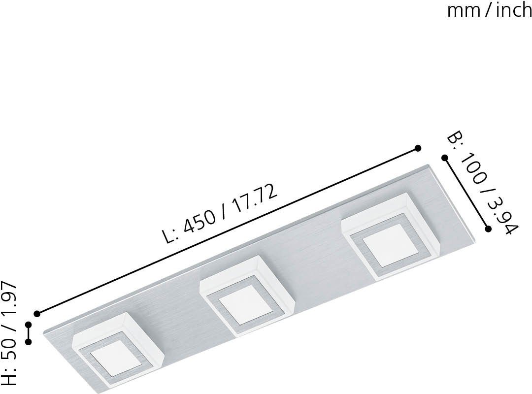 EGLO LED Deckenleuchte MASIANO, LED fest integriert, Warmweiß, LED tauschbar – Bild 2 von 3
