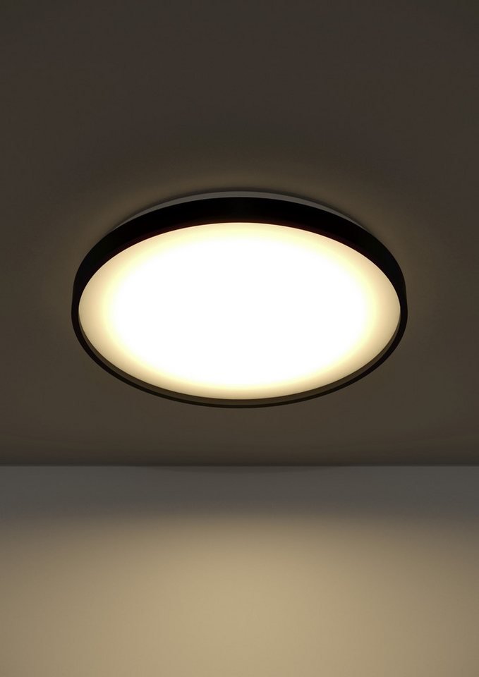 EGLO LED Deckenleuchte MOZONCILLO-Z Deckenlampe, Disco-Modus, ZigBee 3.0, Wohnzimmerlampe, CCT - über Fernbedienung, Dimmer, Dimmfunktion, Farbsteuerung, Farbwe – Bild 5 von 5