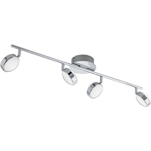EGLO LED Deckenspot Salto, Leuchtmittel inklusive, LED Deckenlampe Deckenstrahler Stahl in chrom Kunststoff in satiniert
