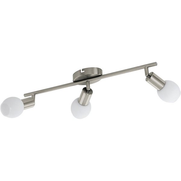 EGLO LED Deckenspot Vedra 1, Leuchtmittel inklusive, Deckenstrahler aus Stahl und satiniertem Glas, Flurlampe, Lampe