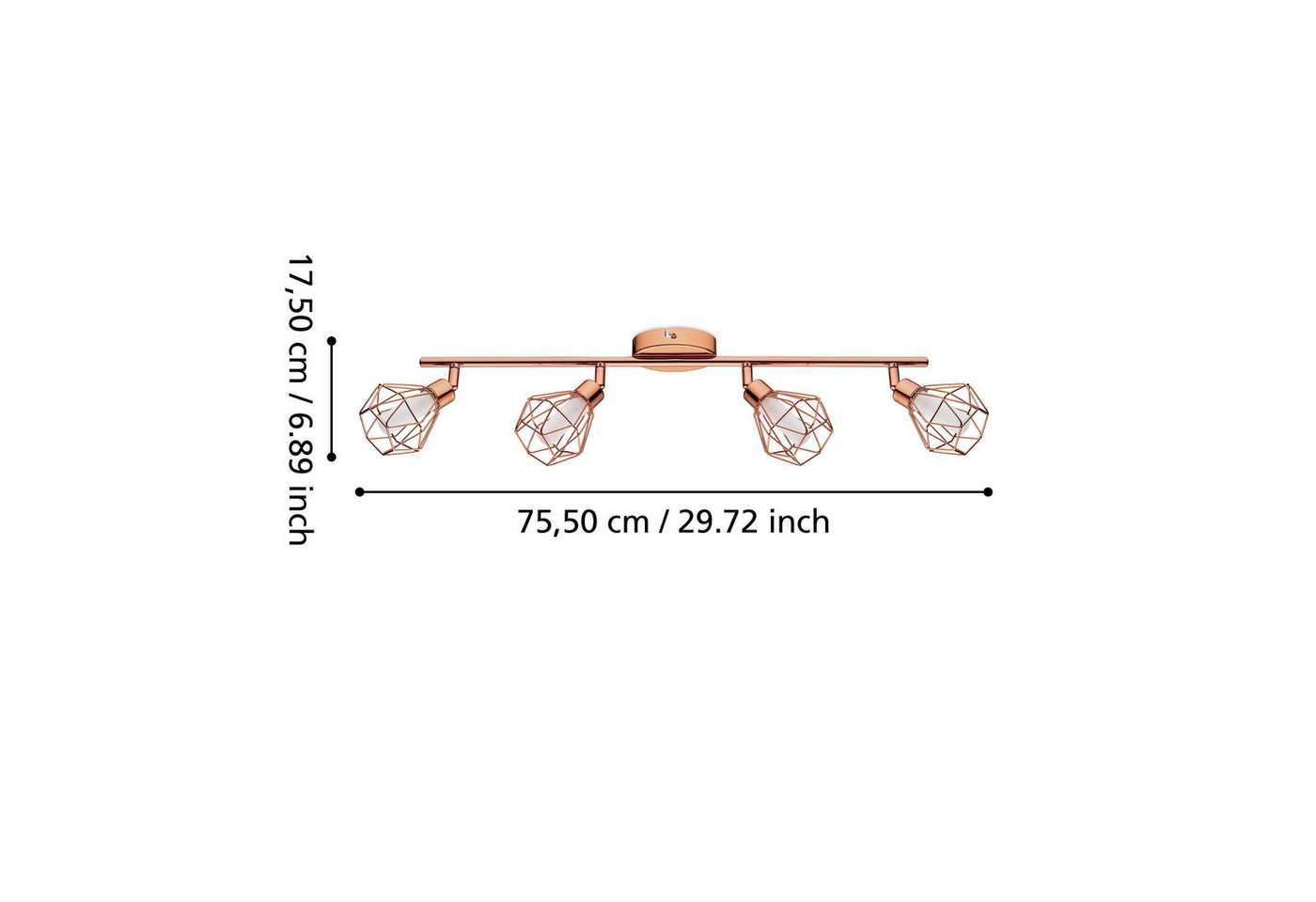 EGLO LED Deckenspot Zapata, Leuchtmittel inklusive, Deckenleuchte, Deckenstrahler, Flurlampe inkl. G9 Leuchtmittel – Bild 3 von 3