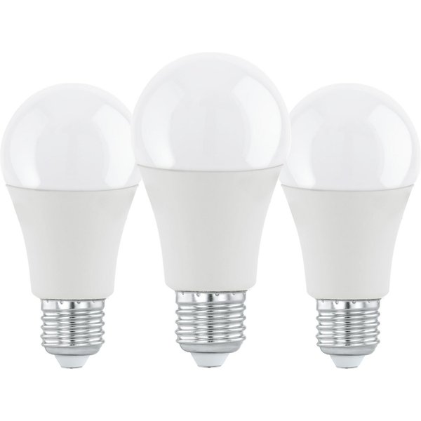 EGLO LED-Leuchtmittel LM_LED_E27 Leuchtmittel - E27 - 3X11,5W - IP20, E27, 1 St., Warmweiß, Glühbirne, 3er Set, L11 x Ø6 cm