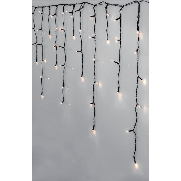 EGLO LED-Lichterkette Crispy ice white, LED Lichterkette für innen und außen,Lichtervorhang Eisregen, 6 m