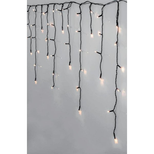 EGLO LED-Lichtervorhang CRISPY ICE WHITE, Weihnachtsdeko, 960-flammig, LED Lichterkette / schwarz / 960X0,064W / Beleuchtung - Weihnachten