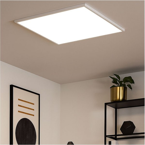 EGLO LED Panel, LED-Leuchtmittel fest verbaut, Warmweiß, Deckenpanel Deckenleuchte Aufbaupanel Wohnzimmerleuchte LED