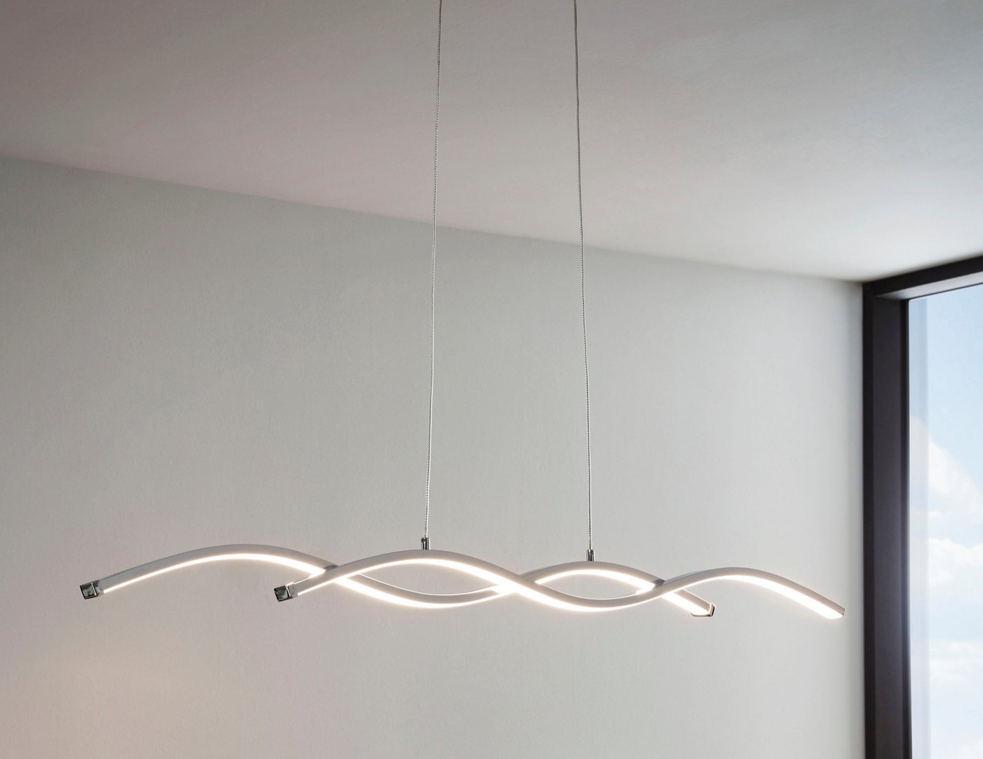 EGLO LED Pendelleuchte LASANA 2, LED fest integriert, Warmweiß, Pendelleuchte, Pendellampe – Bild 3 von 5
