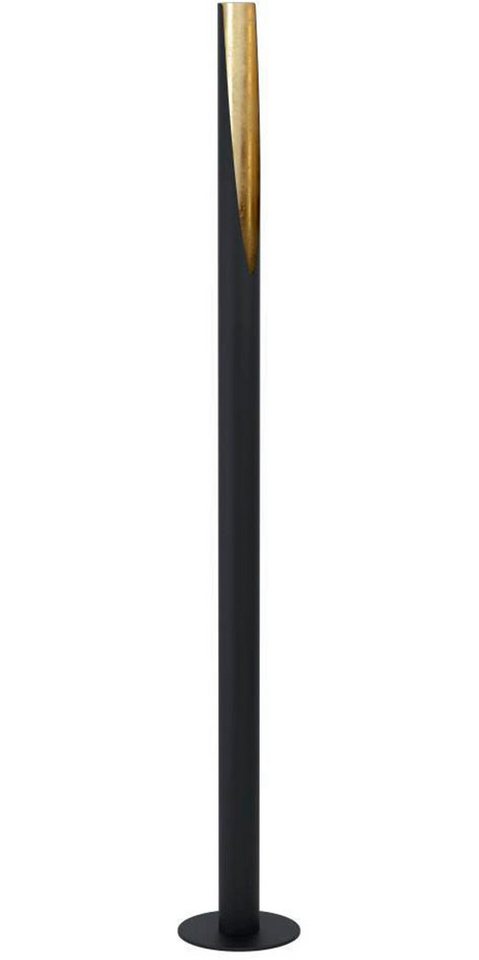 EGLO LED Stehlampe BARBOTTO, Ein-/Ausschalter, LED wechselbar, Warmweiß, Leuchte schwarz, gold / Ø6 x H137 cm / inkl. 1 x GU10 (je 4,5W) – Bild 4 von 5
