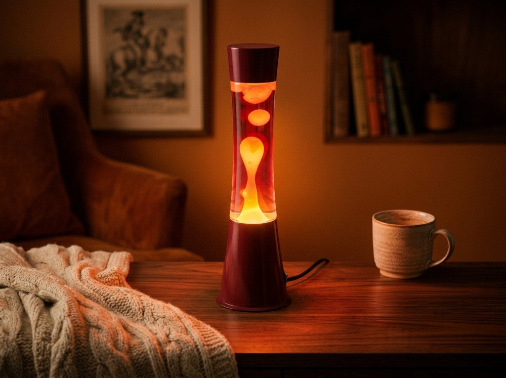 EGLO LED Tischleuchte LAVA, LED fest integriert, LED Lavalampe Lava, Deko Lampe Wassersäule, Retro Lavaleuchte – Bild 2 von 5