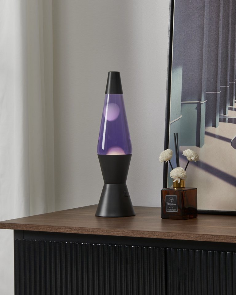 EGLO LED Tischleuchte LAVA, LED fest integriert, LED Lavalampe Lava, Deko Lampe Wassersäule, Retro Lavaleuchte – Bild 3 von 5