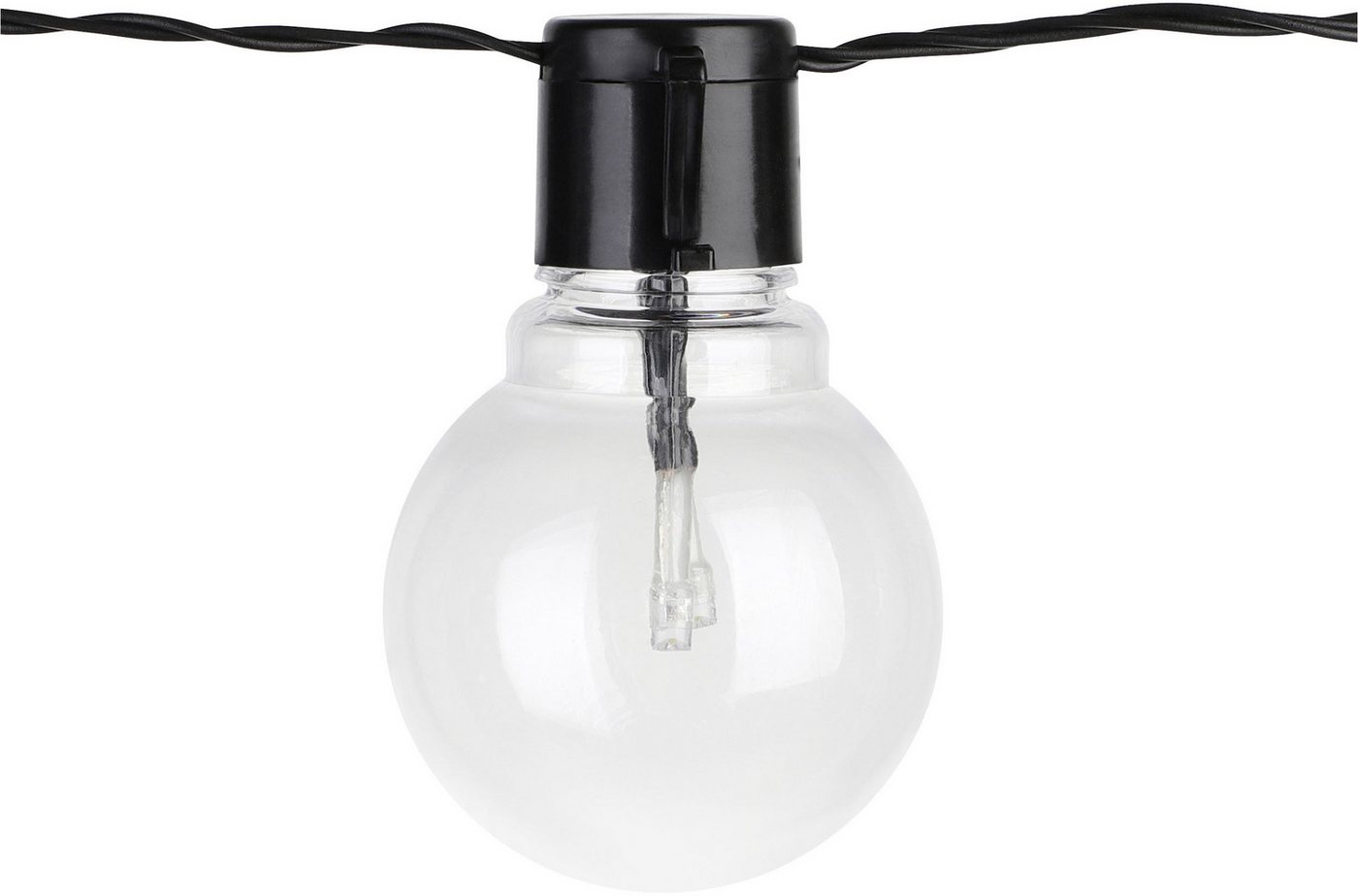 EGLO Lichterkette LED Lichterkette, Balkon Deko, IP44, mit Glühbirnen, dekorative, 16-flammig, aus Kunststoff, 4,5m Kabel, 16 Birnen, Outdoor, Terrasse, Balkon – Bild 4 von 5