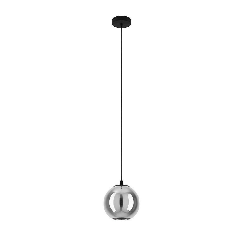 EGLO Pendelleuchte ARISCANI, Dimmfunktion, ohne Leuchtmittel, Lampe für Esstisch, Hängeleuchte, Rauchglas schwarz transparent, E27 – Bild 3 von 5