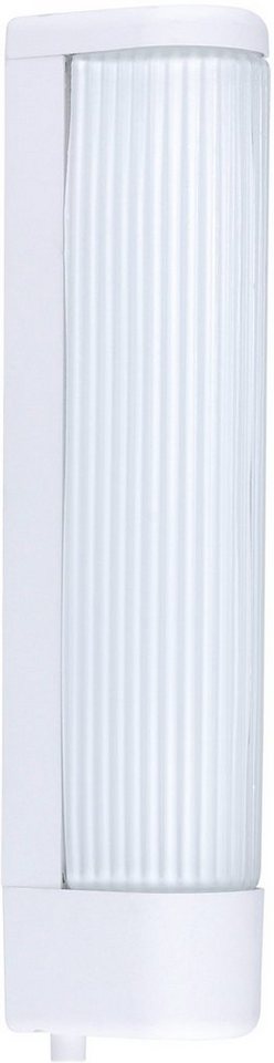 EGLO Spiegelleuchte BARI, Ein-/Ausschalter, ohne Leuchtmittel, Leuchtmittel wechselbar, Wandleuchte, aus Glas und Kunststoff, L 35 cm, exkl. E14 (max. 25W) – Bild 3 von 5