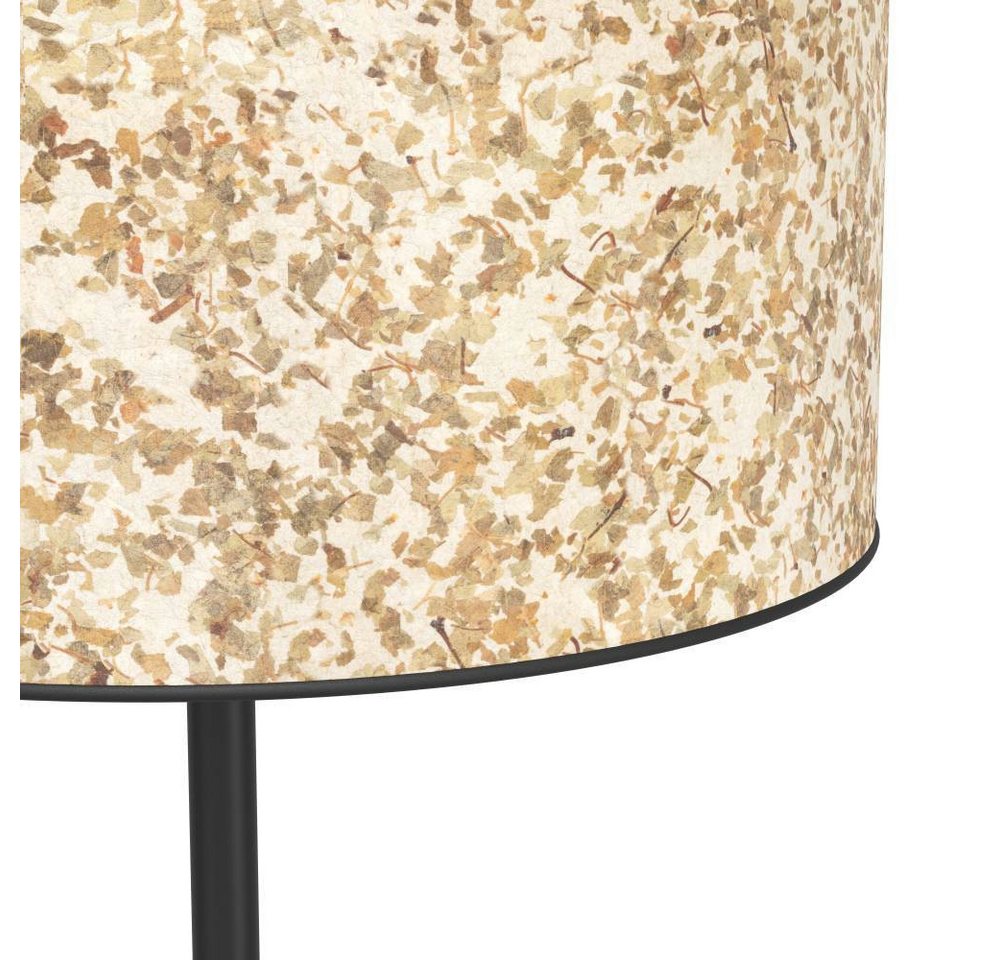 EGLO Stehlampe BUTTERBURN Stehlampe, Stahl und Textil, Wohnzimmerlampe, E27, Lampe, Ein-/Ausschalter, ohne Leuchtmittel, mit Birken-Blättern, Stehleuchte, Lampe – Bild 5 von 5