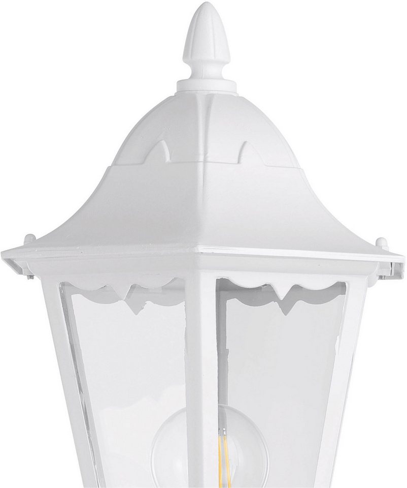 EGLO Stehlampe Navedo Außen-Stehlmape, Außenlampe, Aluguss und Glas, E27, IP44, Lampe, ohne Leuchtmittel, Stehleuchte - H120 x Ø23 cm - weiß - 1X60W exkl. – Bild 4 von 5