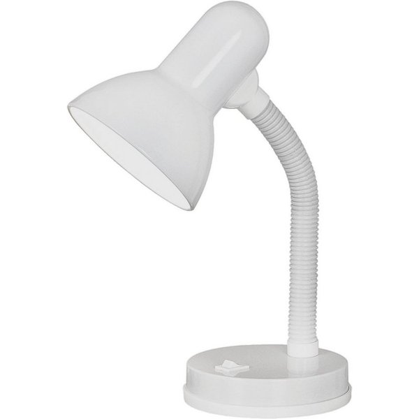 EGLO Tischleuchte BASIC, Ein-/Ausschalter, ohne Leuchtmittel, Leuchtmittel wechselbar, Ø12,5 x H30 cm / exkl. 1 x E27 (je max. 40W) / Wippschalter