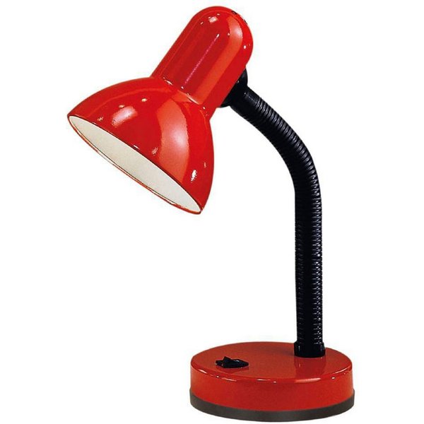 EGLO Tischleuchte BASIC, Ein-/Ausschalter, ohne Leuchtmittel, Leuchtmittel wechselbar, Ø12,5 x H30 cm / exkl. 1 x E27 (je max. 40W) / Wippschalter