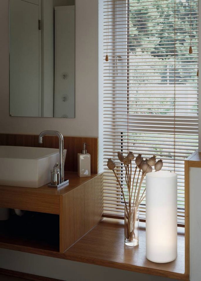 EGLO Tischleuchte GEO Tischlampe, opal-mattes Glas, Schalter am Kabel, minimalistisch, Ein-/Ausschalter, ohne Leuchtmittel, Leuchtmittel wechselbar, Nachttischl – Bild 2 von 5