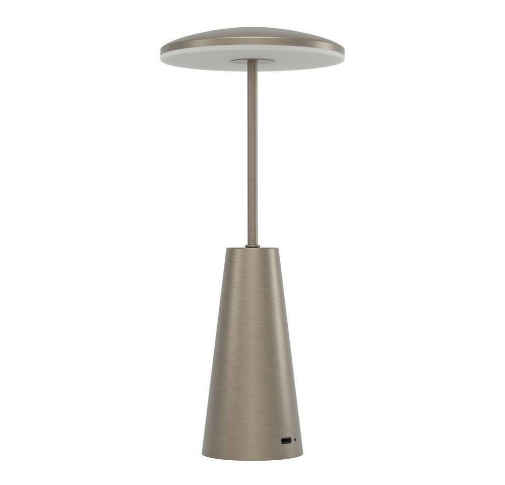 EGLO Tischleuchte PICCOLA, Ein-/Ausschalter, USB-Anschluss mit Ladefunktion, LED fest integriert, warmweiß - kaltweiß, dimmbare Nachttischlampe, Metall, Lampe f – Bild 3 von 5