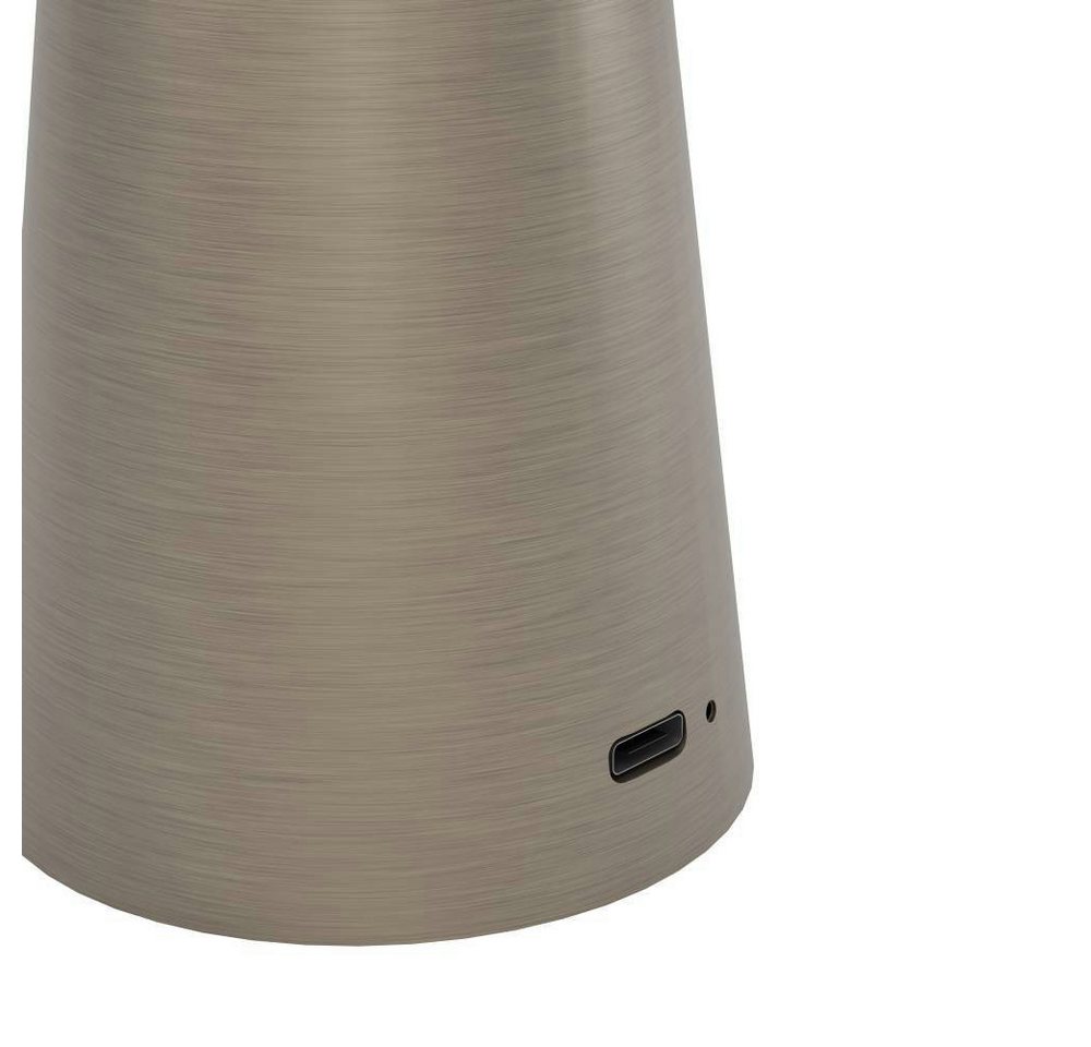 EGLO Tischleuchte PICCOLA, Ein-/Ausschalter, USB-Anschluss mit Ladefunktion, LED fest integriert, warmweiß - kaltweiß, dimmbare Nachttischlampe, Metall, Lampe f – Bild 5 von 5