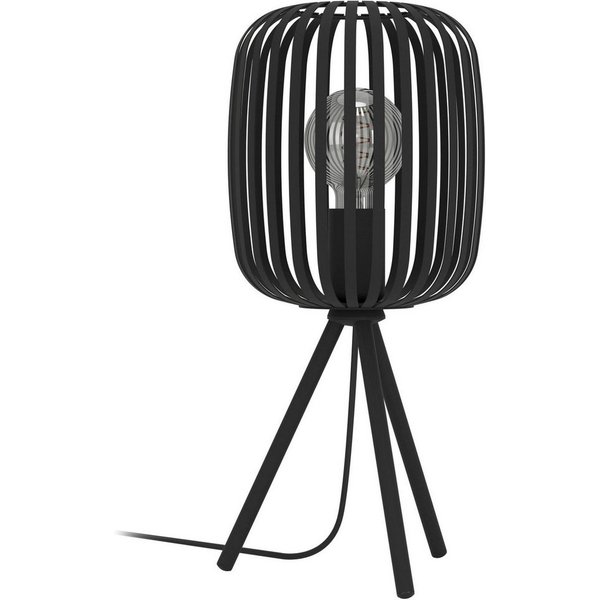 EGLO Tischleuchte Tischleuchte ROMAZZINA, exkl. E27, Stahl, Tischlampe, Ein-/Ausschalter, ohne Leuchtmittel, Stativ Nachtischlampe, 20x 20x43,5cm, Dreibein, Dek