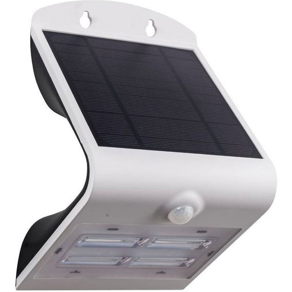EGLO Wandleuchte LAMOZZO, Bewegungsmelder, LED fest integriert, warmweiß - kaltweiß, Außenlampe, Bewegungsmelder, Solar, Tag & Nacht Sensor, Akku, IP54