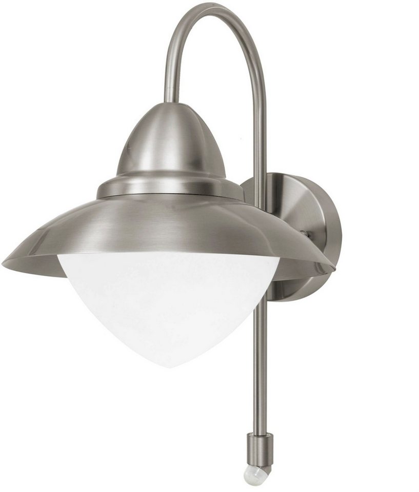 EGLO Wandleuchte Sidney Wandlampe, Außenlampe, Außenleuchte, E27, IP44, Garten Lampe, Bewegungsmelder, ohne Leuchtmittel, Wand-/Deckenleuchte - H37,5 x Ø27 x AL – Bild 3 von 5