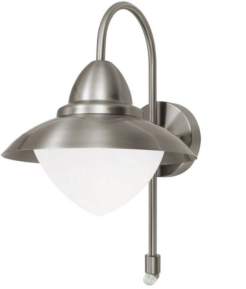 EGLO Wandleuchte Sidney Wandlampe, Außenlampe, Außenleuchte, E27, IP44, Garten Lampe, Bewegungsmelder, ohne Leuchtmittel, Wand-/Deckenleuchte - H37,5 x Ø27 x AL – Bild 4 von 5