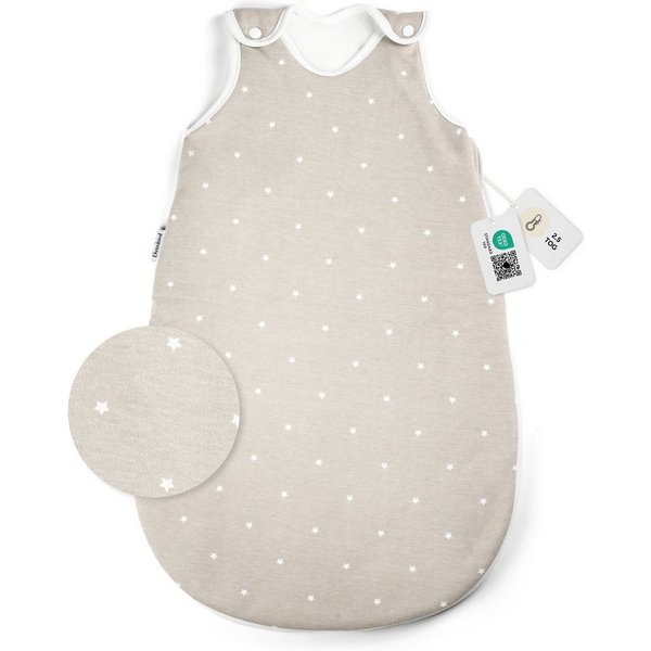Ehrenkind Babyschlafsack Sommer, Rund, Bio-Baumwolle (Standard by OEKO-TEX, 100% Bio-Baumwolle, Sommerschlafsack, 1.0 TOG), Schlafsack Baby, Baby Schlafsack
