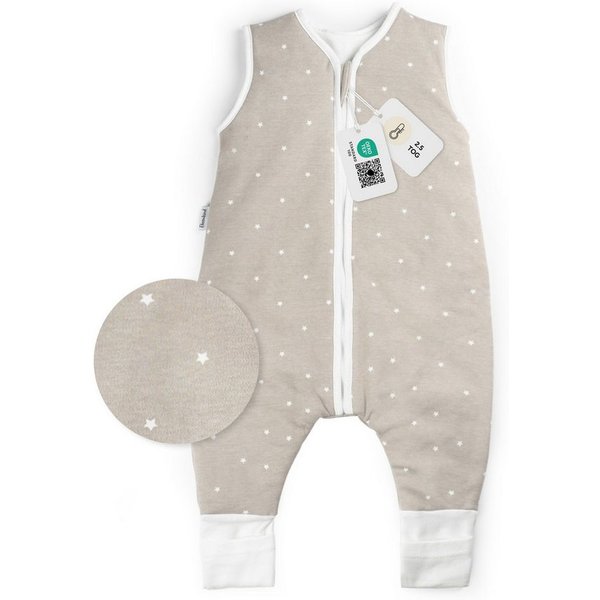 Ehrenkind Babyschlafsack Sommer Schlafsack mit Füßen, Bio-Baumwolle, 1 TOG (Standard by OEKO-TEX, 100% Bio-Baumwolle, Sommerschlafsack mit Beinen, 1.0 TOG), Sch