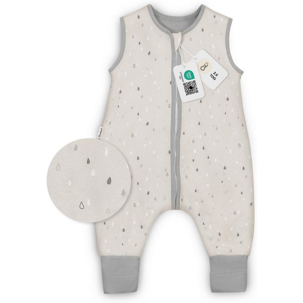 Ehrenkind Babyschlafsack Sommer Schlafsack mit Füßen, Bio-Baumwolle, 1 TOG (Standard by OEKO-TEX, 100% Bio-Baumwolle, Sommerschlafsack mit Beinen, 1.0 TOG), Sch