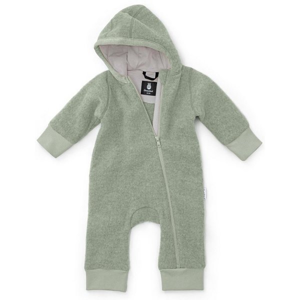 Ehrenkind Fleeceoverall mit Kapuze, Wollfleece aus feinster Merinowolle (100% Bio-Merinowolle, Atmungsaktiv & temperaturausgleichend) Wollfleece-Overall