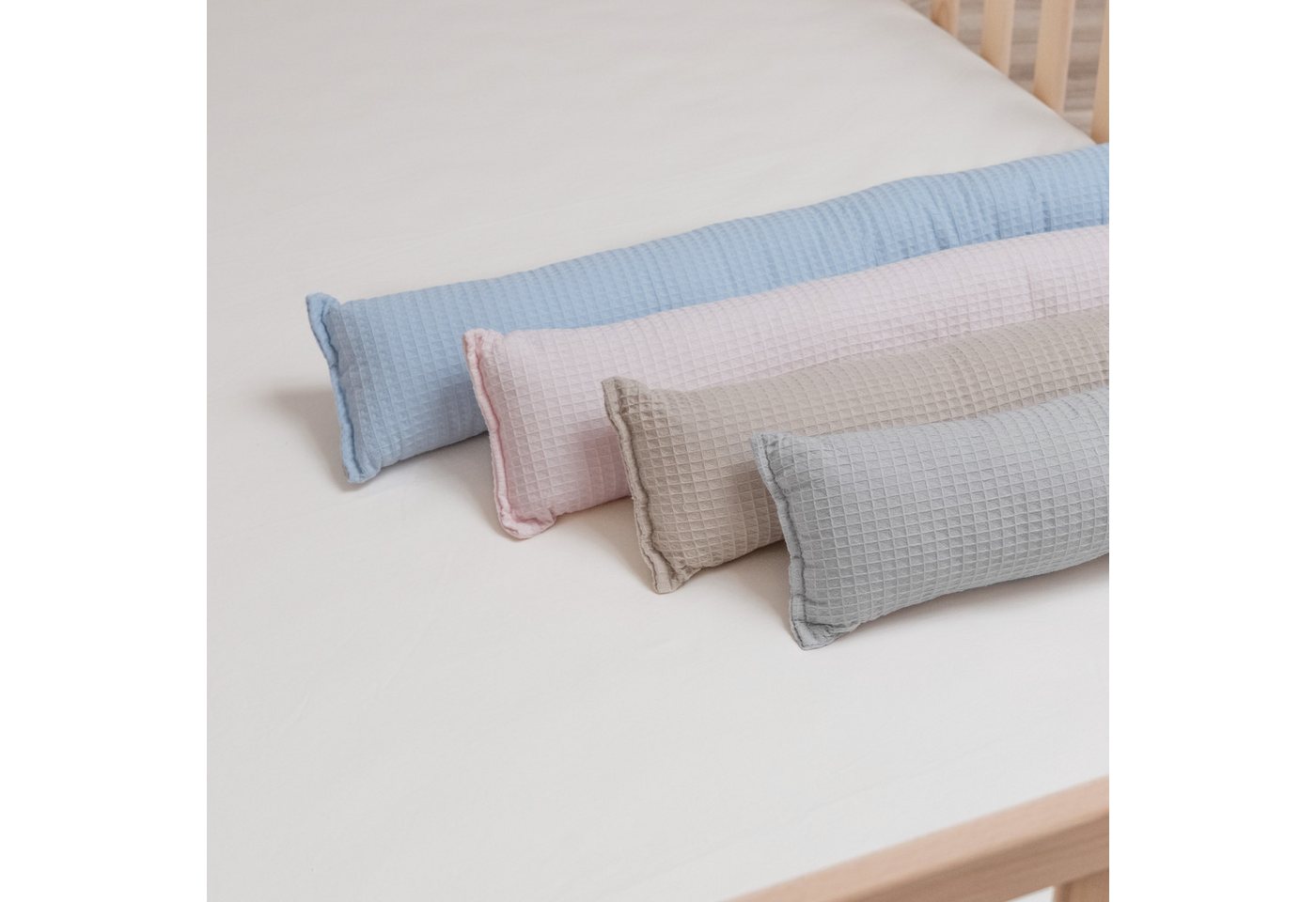 Ehrenkind Nestchenschlange Bettschlange aus 100% Bio-Baumwolle, Schutz und Geborgenheit, (Kuschelschlange, Bettumrandung Babybett), Bettschlange Baby – Bild 2 von 5