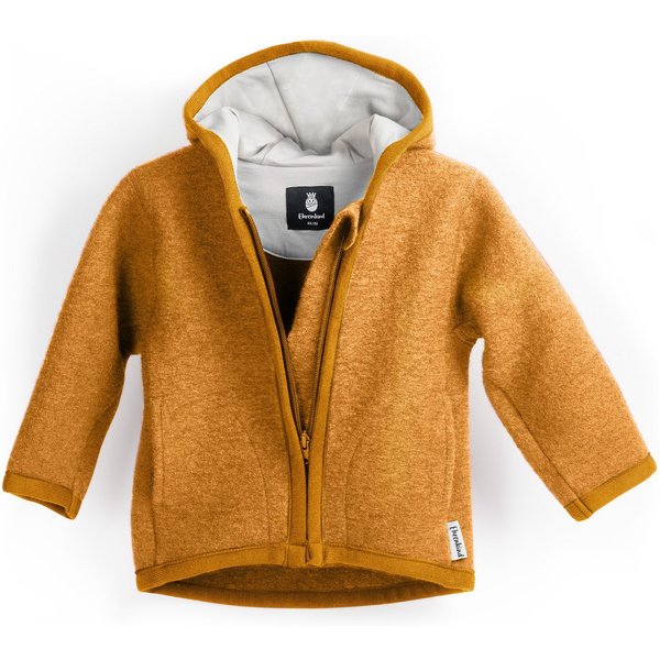 Ehrenkind Walkjacke, Jacke für Kinder aus Merino Schurwolle mit Reißverschluss (aus hochwertiger Walkwolle, atmungsaktiv und temperaturausgleichend) Jacke für J