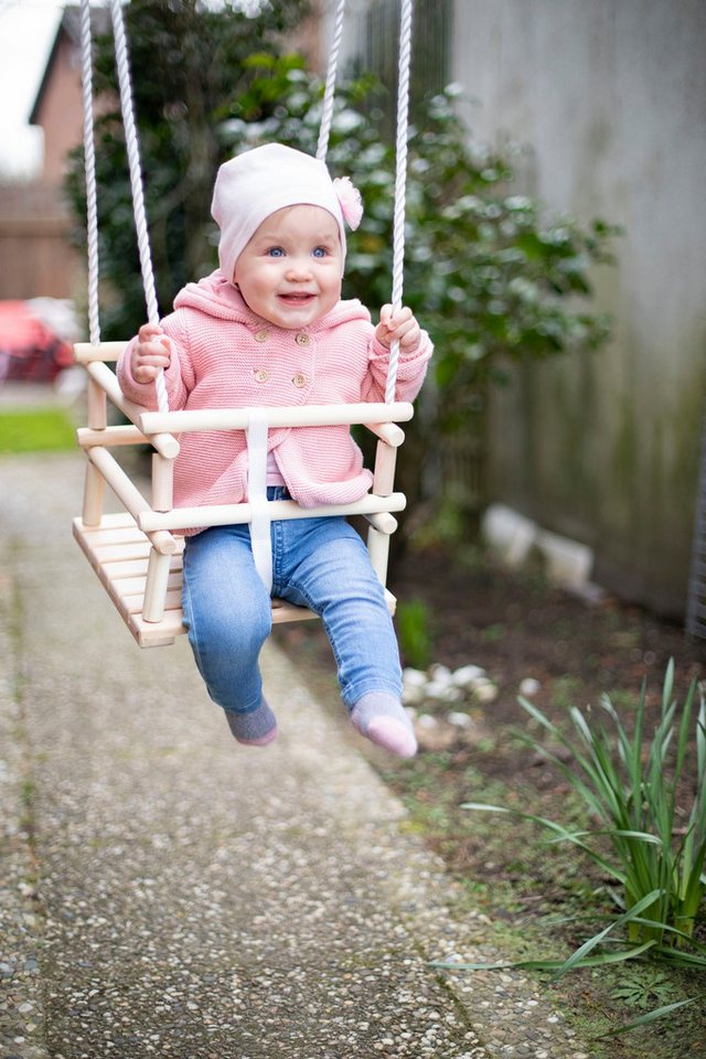 Eichhorn Babyschaukelsitz Outdoor Gitterschaukel – Bild 5 von 5