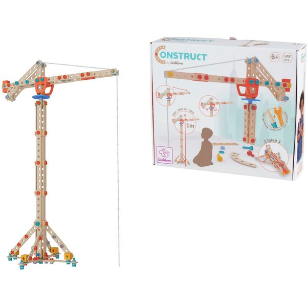 Eichhorn Constructor Kran Konstruktionsspielsteine, (248 St), Made in Germany