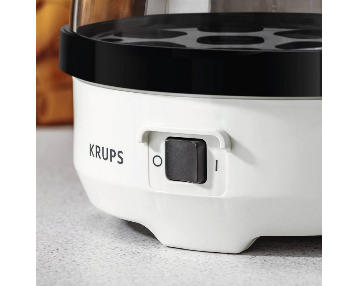 Krups Eierkocher Krups EG2331 Eierkocher Weiss-Schwarz – Bild 3 von 3