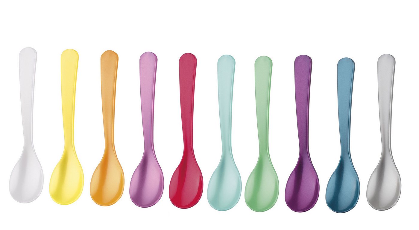 Cilio Eierlöffel Cilio Eierlöffel Löffel aus Hochwertigem Kunststoff 12cm Farbe: türkis – Bild 2 von 2