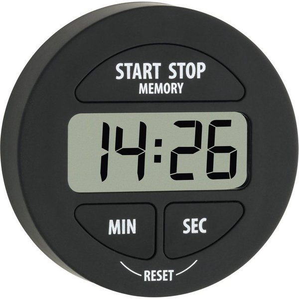 TFA Dostmann Eieruhr TFA Dostmann 38.2022.01 Timer Schwarz digital