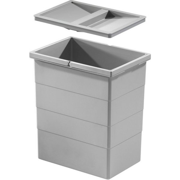 Hailo Einbaumülleimer Hailo Inneneimer 1076119 mit Deckel 20 L 320x226x350 mm 2 Henkel
