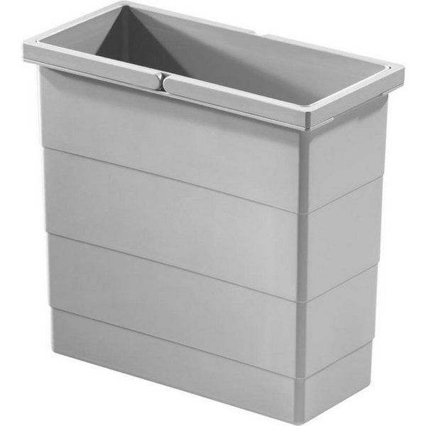 Hailo Einbaumülleimer Hailo Inneneimer 1102449 hellgrau 12 Liter 320 x 156 x 295 mm 2 Henkel