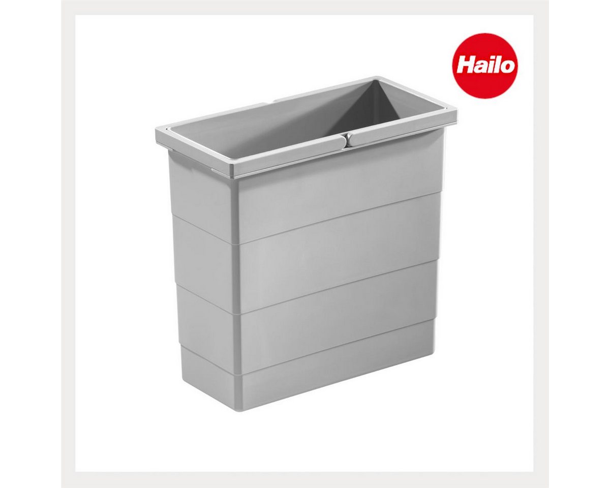 Hailo Einbaumülleimer Hailo Inneneimer 1102449 hellgrau 12 Liter 320 x 156 x 295 mm 2 Henkel – Bild 2 von 5