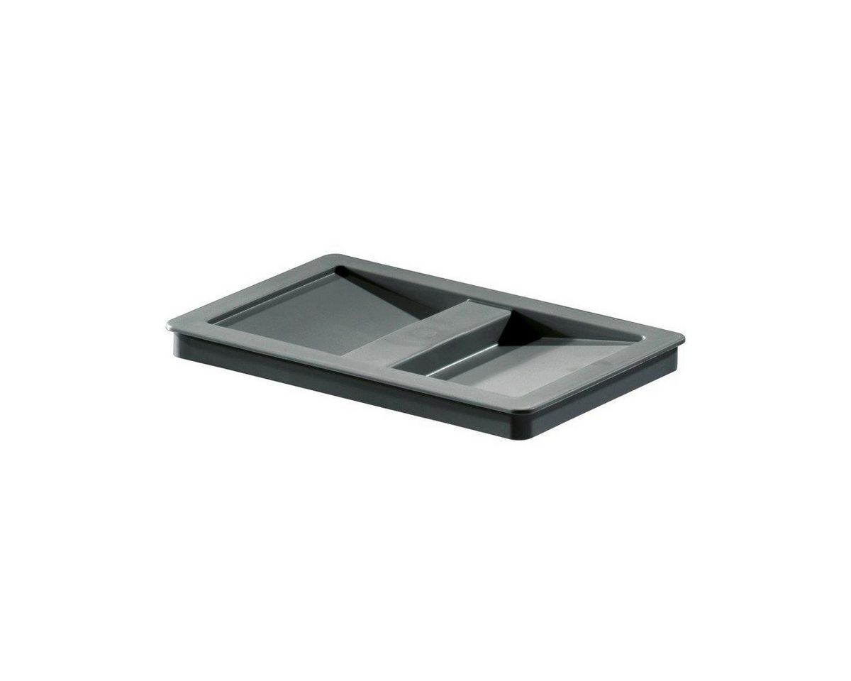 Hailo Einbaumülleimer Hailo Inneneimer 1129909 mit Deckel dunkelgrau 8 L 226x156x295 mm – Bild 2 von 5