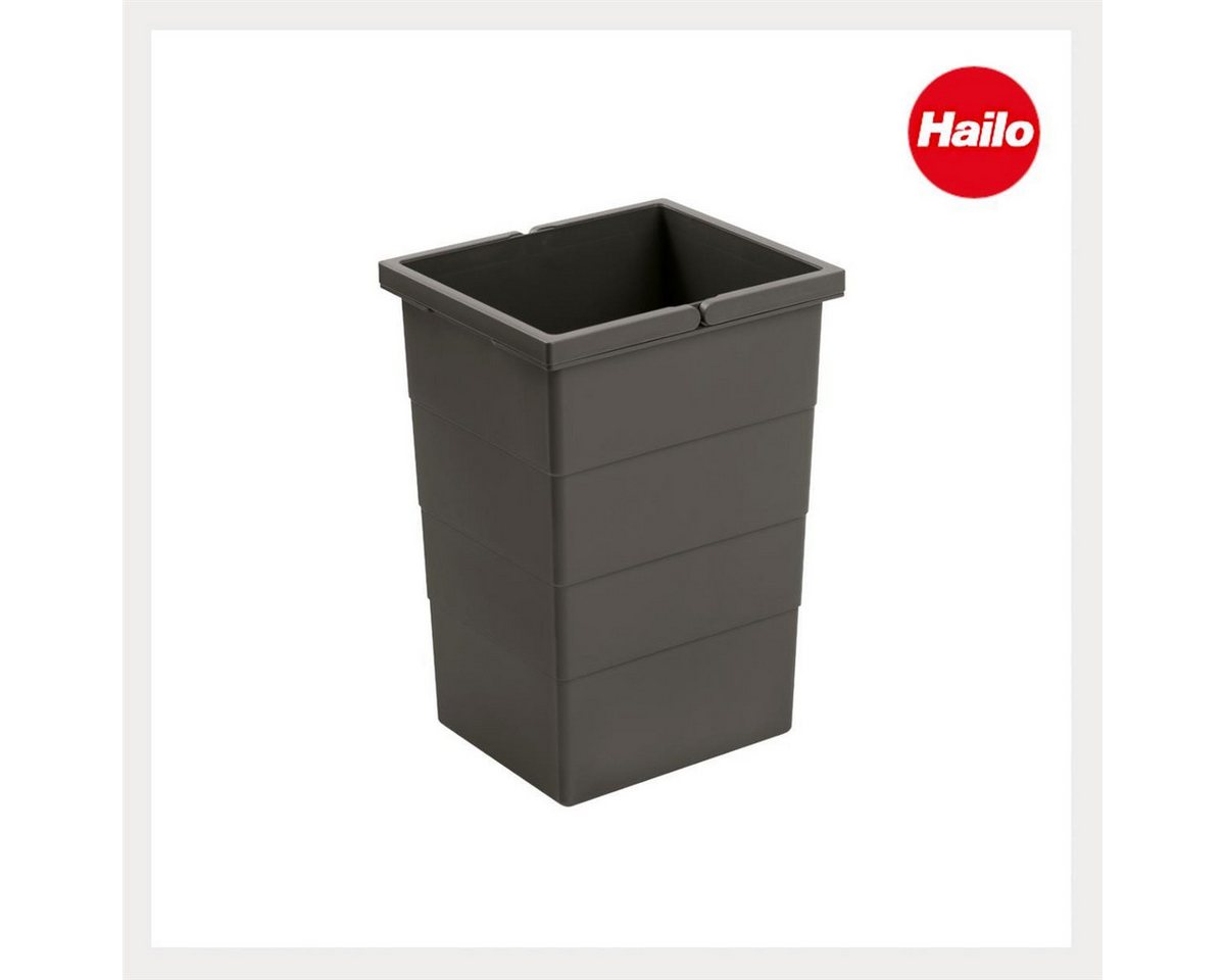 Hailo Einbaumülleimer Hailo Inneneimer 1138999 dunkelgrau 13 Liter 207 x 242 x 350 mm – Bild 2 von 5