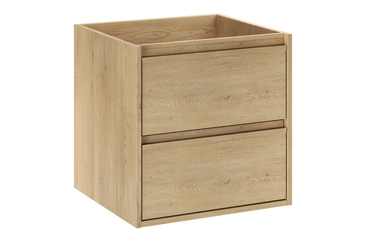 einfachgutemoebel Waschtisch-Set Waschplatz VANDA CREMONA 50cm Schubfach, ohne Oberplatte, cream oak, (Badmöbel Set, 1-St., Waschtisch Unterschrank) – Bild 2 von 5