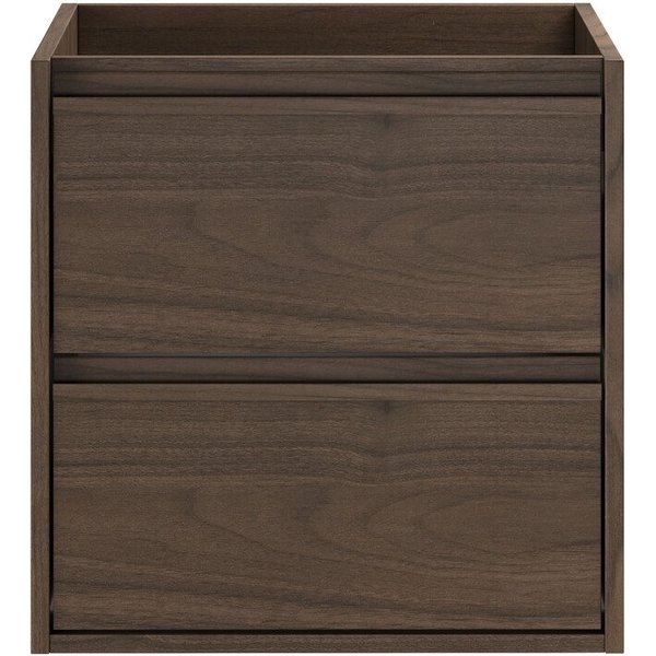 einfachgutemoebel Waschtisch-Set Waschplatz VANDA VILLA 50cm Schubfach, ohne Oberplatte, walnuss, (Badmöbel Set, 1-St., Waschtisch Unterschrank)