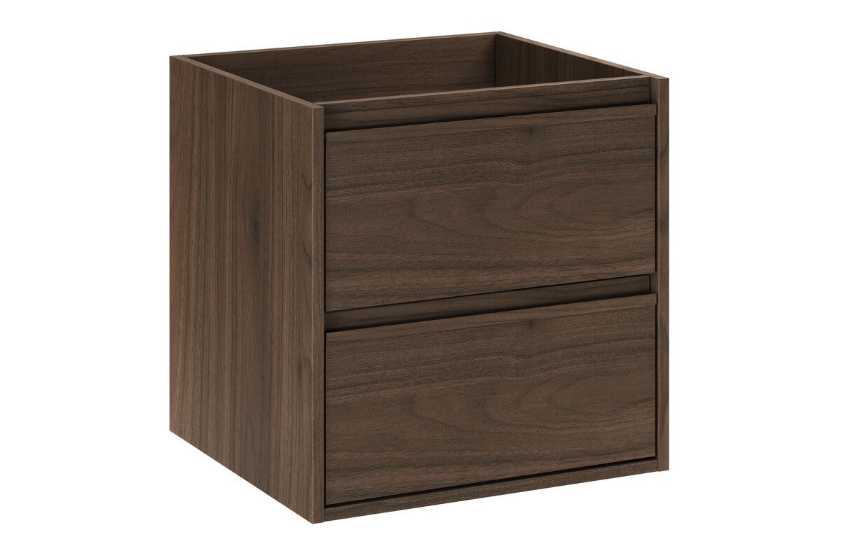 einfachgutemoebel Waschtisch-Set Waschplatz VANDA VILLA 50cm Schubfach, ohne Oberplatte, walnuss, (Badmöbel Set, 1-St., Waschtisch Unterschrank) – Bild 2 von 5