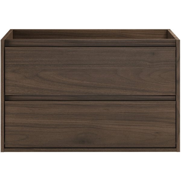einfachgutemoebel Waschtisch-Set Waschplatz VANDA VILLA 80cm Schubfach, ohne Oberplatte, walnuss, (Badmöbel Set, 1-St., Waschtisch Unterschrank)
