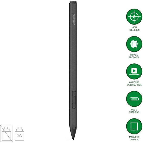 4smarts Eingabestift 4smarts Aktiver Eingabestift MPP für Surface, schw