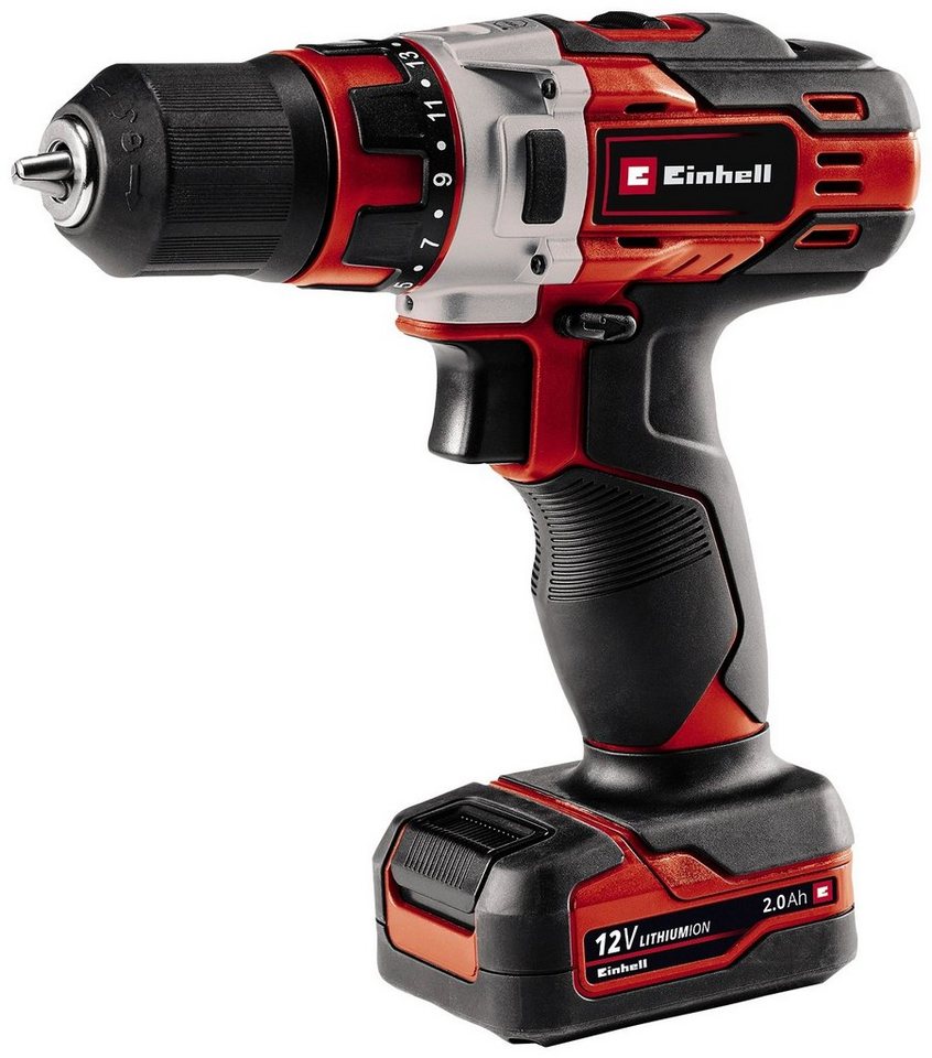 Einhell Akku-Bohrschrauber TE-CD 12/1 Li +22+CL (2x2.0Ah), max. 1400 U/min, (Set), inkl. 2 Akkus und Ladegerät – Bild 3 von 5