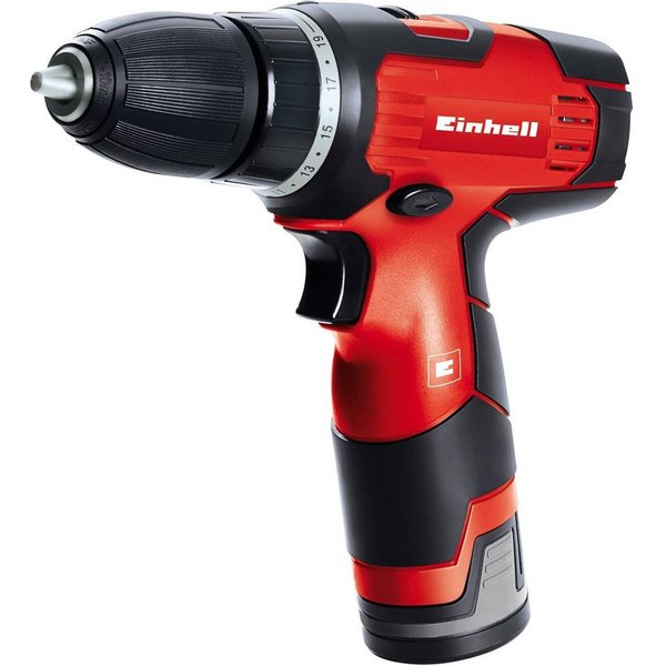Einhell Akku-Bohrschrauber TH-CD 12-2 Li, max. 1300 U/min, inkl. Akku, Schnellladegerät und Koffer
